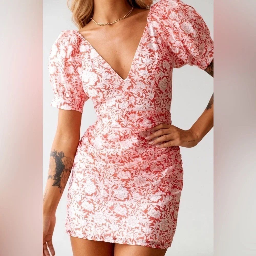 Hello Molly Dreamers and Lovers Mini Dress Red - Picture 2 of 5